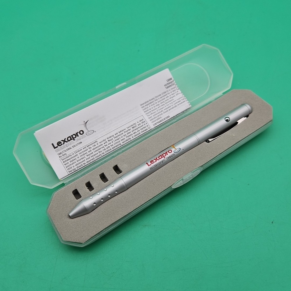 Lexapro Pen Pharmaceutical Drug Rep Collectible Advertisement Laser Pointer